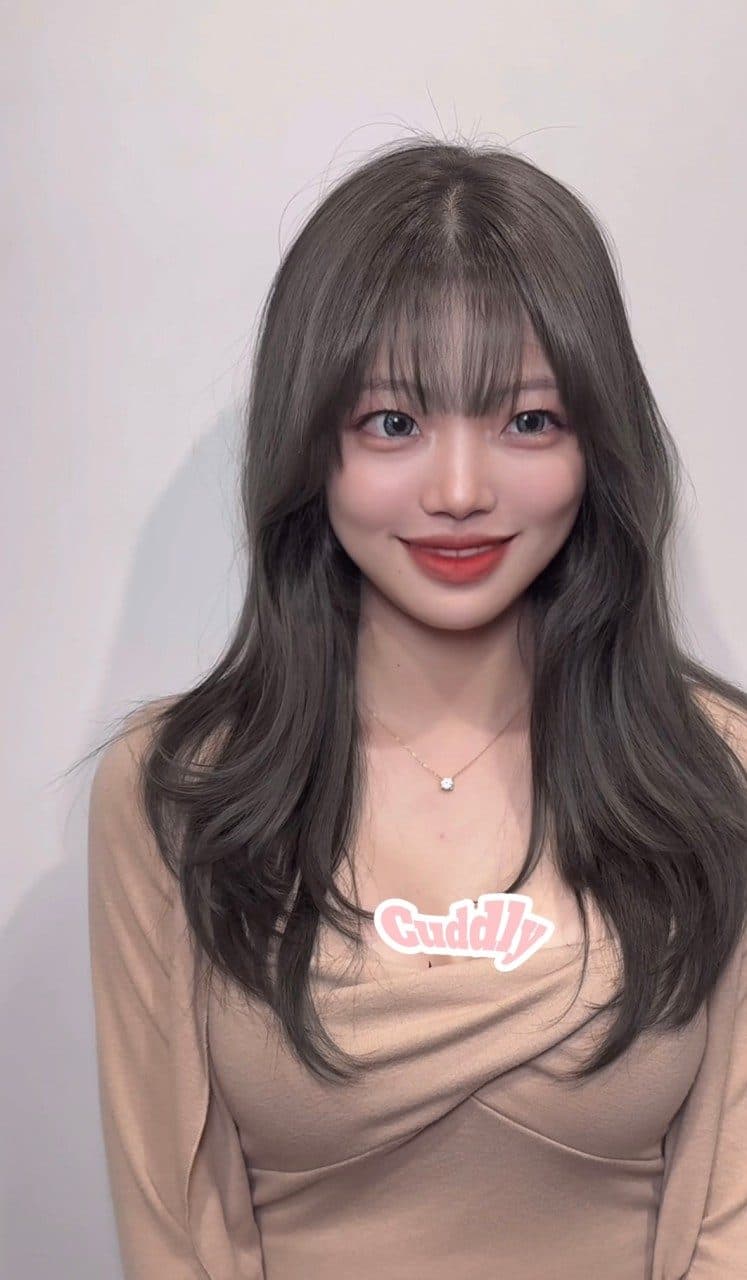 준오헤어 서면부전점 소연 디자이너의 긴 머리 허그펌 웨이브 예시